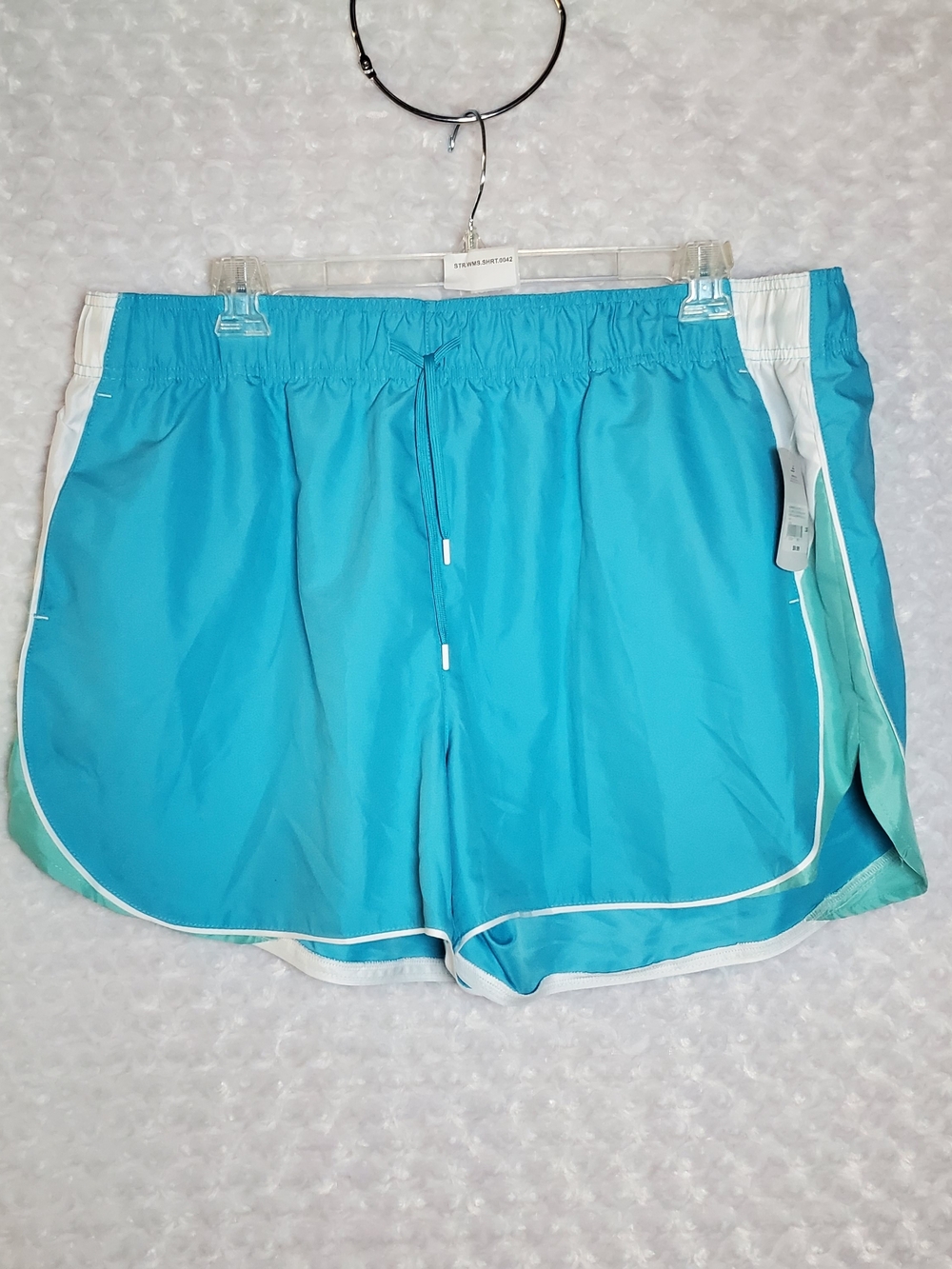 bcg Turquoise and White Women’s Athletic Shorts Size 2X